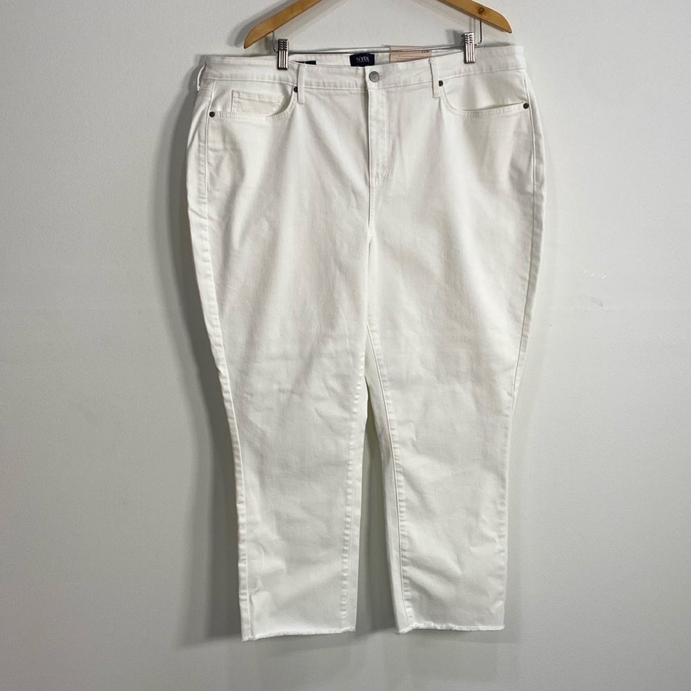 NYDJ 22W Sheri Jeans White Liftxtuck Technology